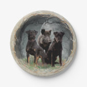 Jagdterre , tapferes Plexiglas Pappteller (Vorderseite)