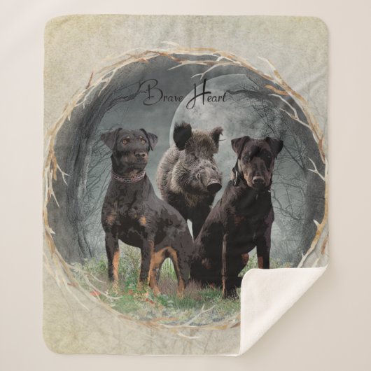 Jagdterre , tapferes Plexiglas Sherpadecke (Vorderseite)