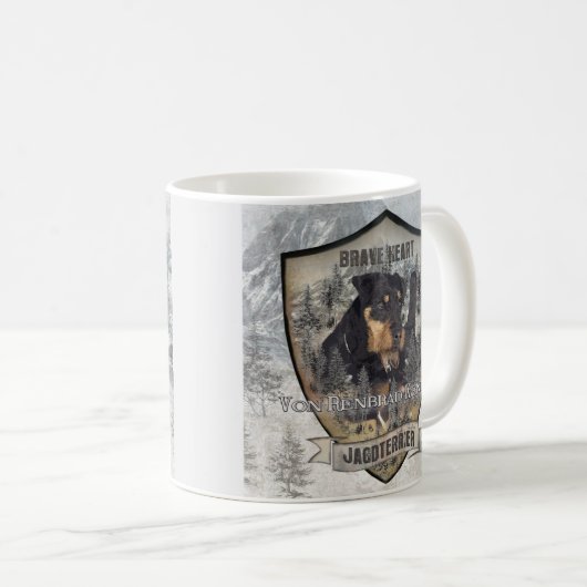 Jagdterrier Apache v. Renbrad Kaffeetasse (VorderseiteRechts)