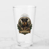 Jagdterrier , Jagd Logo Glas (Rückseite)