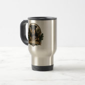 Jagdterrier, Jagd-Logo Reisebecher (Vorderseite Links)