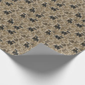 Jagdterrier-Jagdhund Geschenkpapier (Ecke)