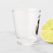 Jagdterrier, Jagdlogo Schnapsglas (Links)