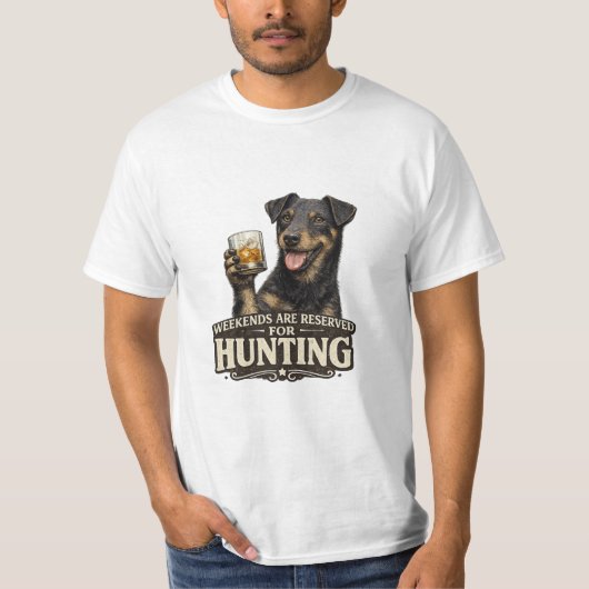 Jagdterrier Lustiger Jagdhund T-Shirt (Vorderseite)