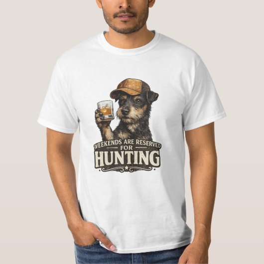 Jagdterrier Lustiger Jagdhund T-Shirt (Vorderseite)