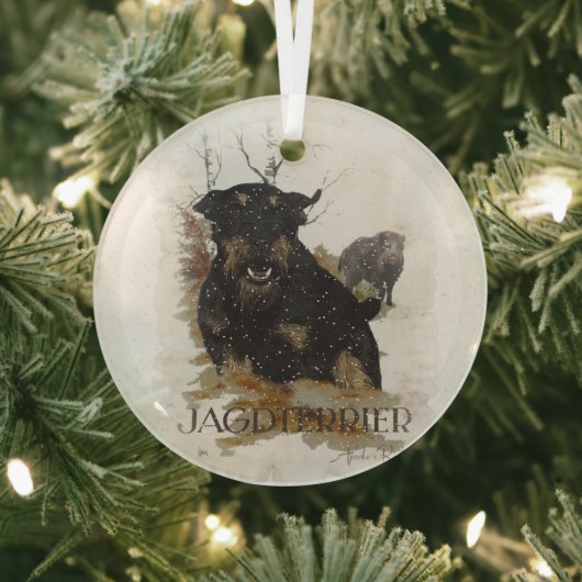 Jagdterrier Ornament Aus Glas (InSitu)
