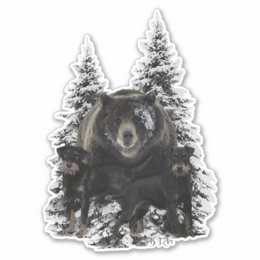 Jagdterrier Sticker (Vorderseite)