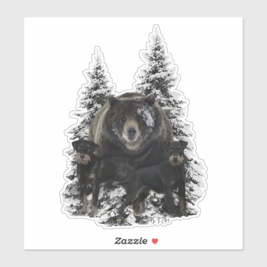 Jagdterrier Sticker (Blatt)