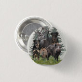 Jagdterrier Sticker Button (Vorne & Hinten)