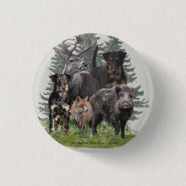 Jagdterrier Sticker Button