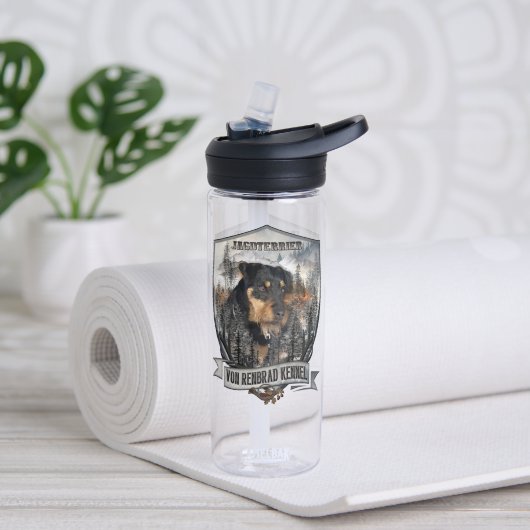 Jagdterrier  trinkflasche (Yoga (gedreht))