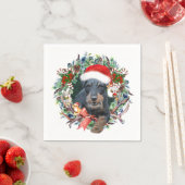 Jagdterry, Frohe Weihnachten Serviette (Beispiel)