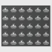 Jagdtierjäger der Hirschjagd Steaks Burger Geschenkpapier (Flach)