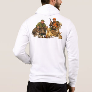 Jagdtrophäen mit Hunden Geschenk für Outdoor Jäger Hoodie