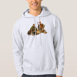 Jagdtrophäen mit Hunden Outdoor-Jäger-Geschenk Hoodie