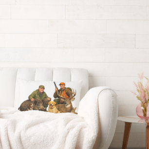 Jagdtrophäen mit Hunden Outdoor-Jäger-Geschenk Lendenkissen