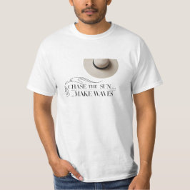 Jage die Sonne, mach Waves - Minimalistisches Beac T-Shirt