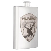 Jagen Abenteuer Quadrat Aufkleber Schlüsselanhänge Flachmann (Rechts)