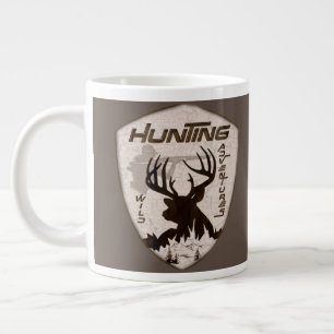 Jagen Abenteuer Quadrat Aufkleber Schlüsselanhänge Jumbo-Tasse