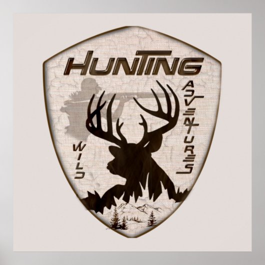 Jagen-Abenteuer-Tapestry Acrylprint Poster (Vorne)