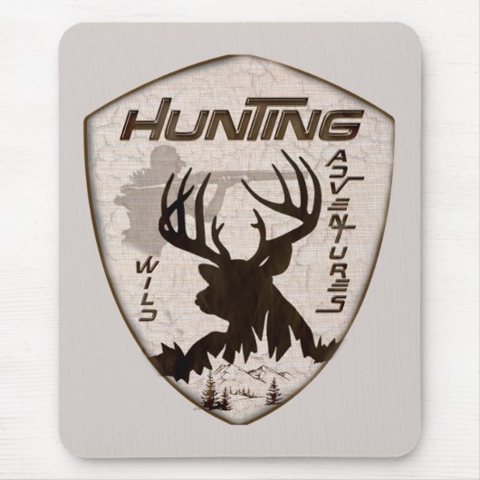 Jagen-Abenteuer-Wandteppich Mousepad (Vorne)