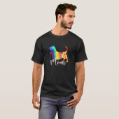 Jagen Beagle Mama Gefärbte Krawatte Hund Hippie Dy T-Shirt (Vorne ganz)