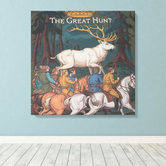 Jagen beginnt Perfekte Ledge Hunting Mome Leinwanddruck (Insitu (Holzboden))