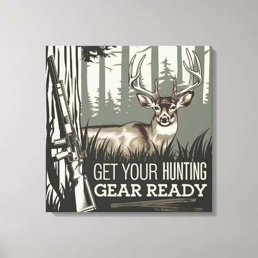 Jagen beginnt Walnut Ledges für Ihre besten Shots Leinwanddruck (Vorderseite)