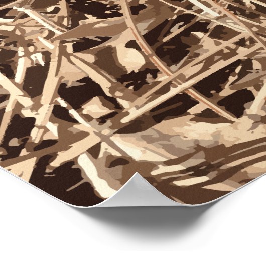 Jagen Camouflage Camouflage Geschenke für Jäger Poster (Ecke)