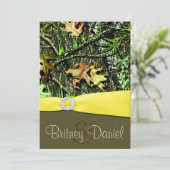 Jagen Camouflage Hochzeitseinladungen Einladung (Stehend Vorderseite)