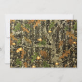 Jagen Camouflage Kinderdusche Einladung (Rückseite)