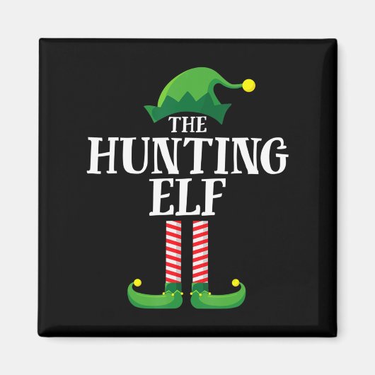 Jagen Elf Matching Family Group Weihnachts-Party Magnet (Vorne)