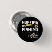 Jagen & Fischen - Funny Fishe Button (Vorne & Hinten)