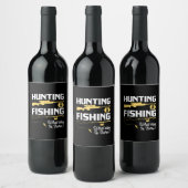 Jagen & Fischen - Funny Fishe Weinetikett (Flaschen)