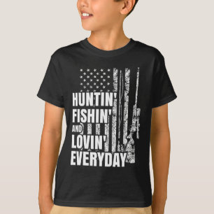 Jagen Fischen Love Alltag American Deer Hunt T-Shirt