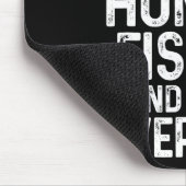 Jagen Fischen Love Alltag Funny Hunter Fishe Mousepad (Ecke)