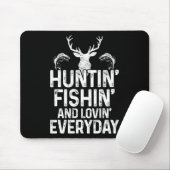 Jagen Fischen Love Alltag Funny Hunter Fishe Mousepad (Mit Mouse)