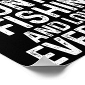 Jagen Fischen Love Alltag Funny Hunter Fishe Poster (Ecke)