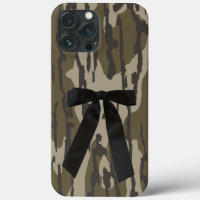 Jagen Girl Camouflage Black Bow Ribbon