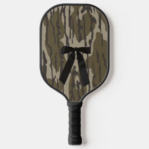 Jagen Girl Camouflage Black Bow Ribbon Pickleball Schläger