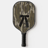 Jagen Girl Camouflage Black Bow Ribbon Pickleball Schläger (Rückseite)