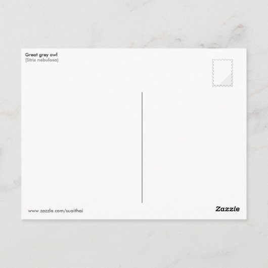 Jagen Große Graukeule Postkarte (Rückseite)