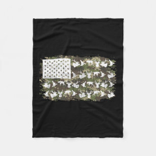 Jagen Hirschjäger Camouflage American Flag Usa Fun Fleecedecke