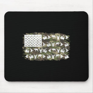Jagen Hirschjäger Camouflage American Flag Usa Fun Mousepad