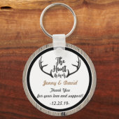 "Jagen ist vorbei" Personalisierte Schlüsselring-G Schlüsselanhänger (Vorderseite)