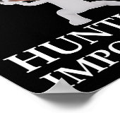 Jagen ist wichtig anter Funny Hunting Poster blass (Ecke)