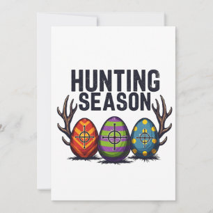 Jagen Jahreszeit Ostern Jagd Eier Funny Feiertagskarte
