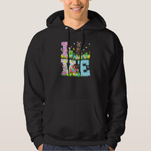 Jagen Liebe Weimaraner Ostern Osterhunde Eierjagd Hoodie