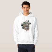 Jagen mit einem Weimaraner, "Grauer Geist" Hoodie (Vorne ganz)