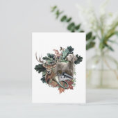 Jagen mit einem Weimaraner, "Grauer Geist" Postkarte (Stehend Vorderseite)